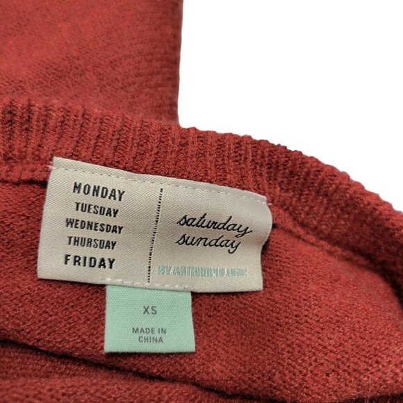 Anthropologie Saturday Sunday  Soft Colour Block Sweater Size XS - Picture 5 of 6